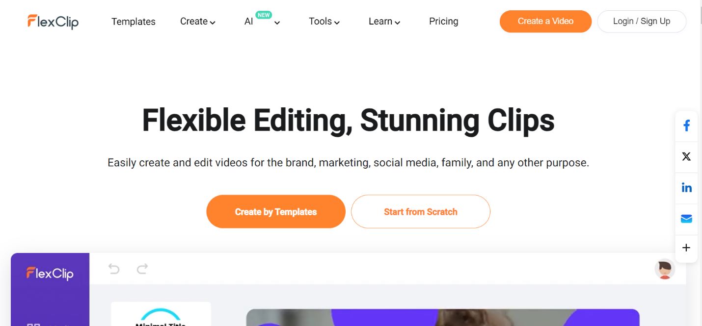 FlexClip Video Editor